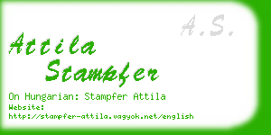 attila stampfer business card